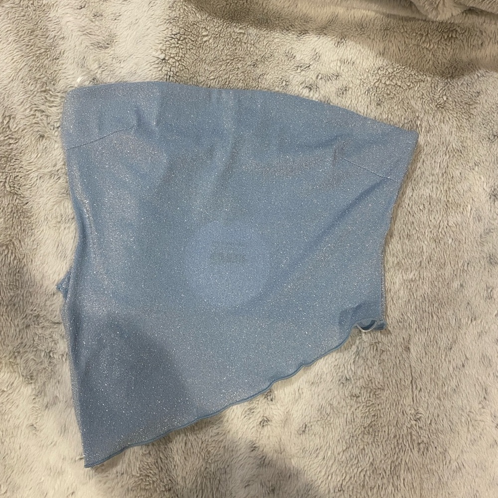 Princess Polly Light Blue Strapless Top